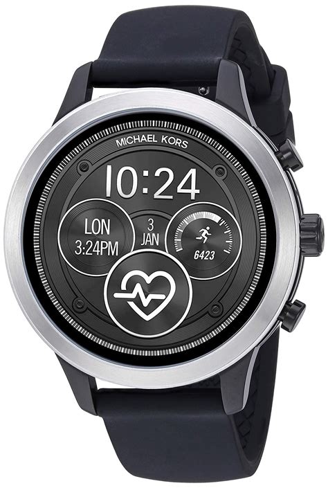 black silicone michael kors watch|Michael Kors access watch black.